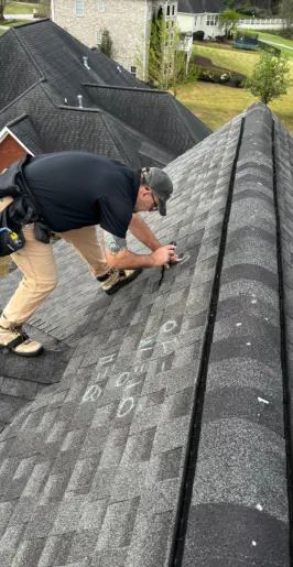 Roof Inspection in Progress