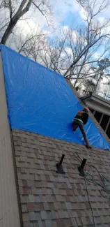 Storm-Damaged Roof